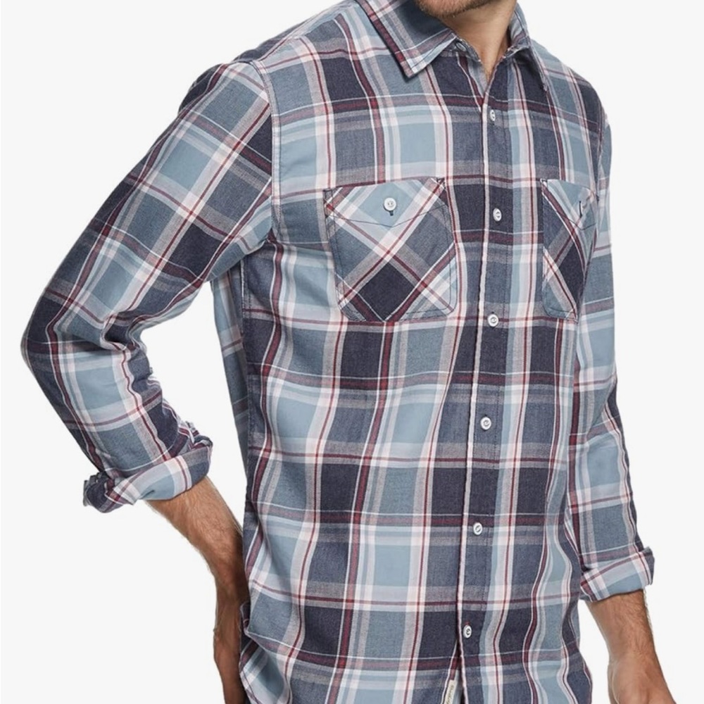Weatherproof Vintage Mens Plaid Flannel Button Up Shirt XXL